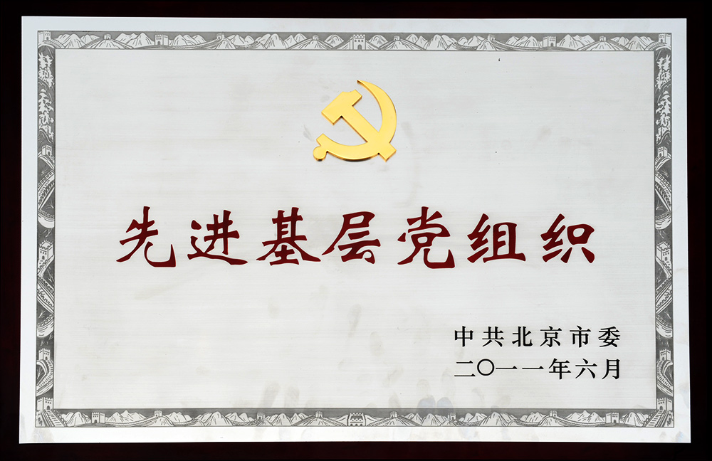 2011年获北京市先进下层党组织称呼